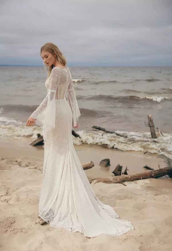 lange Ärmel Brautkleid